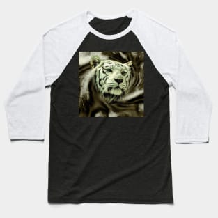 White tiger Baseball T-Shirt